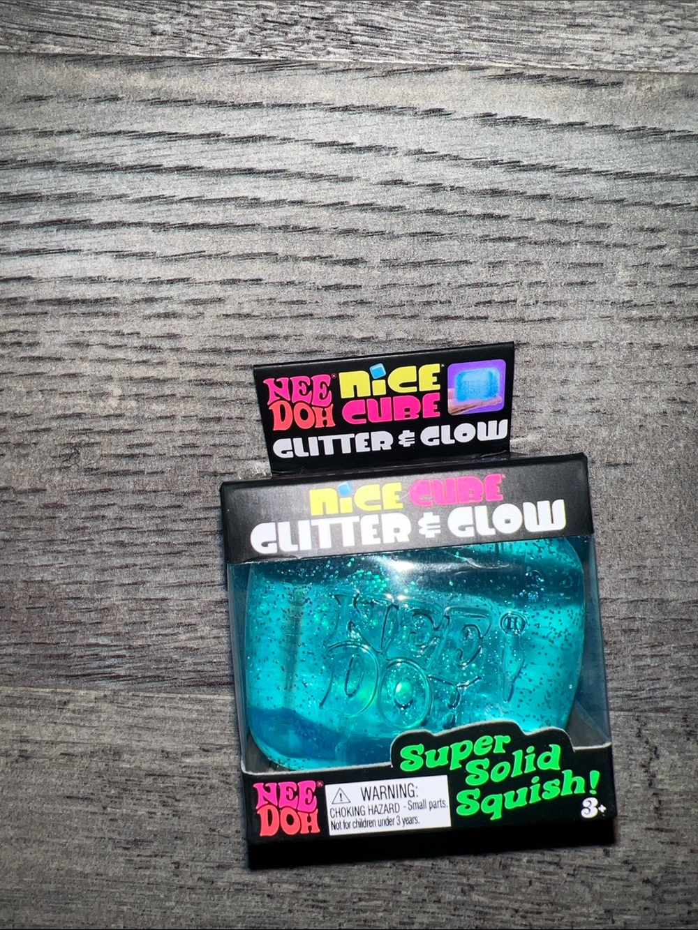 Blue Glitter & Glow Super Solid Squish - Kids Toy